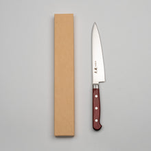 Charger l'image dans la galerie, KORIN MANCHE ACAJOU ROUGE PROFOND INOX PETTY 150