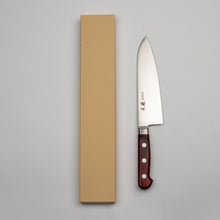 Charger l'image dans la galerie, KORIN MANCHE ACAJOU ROUGE PROFOND INOX SANTOKU 180